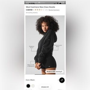 ALO Yoga Cashmere New Class Hoodie & Sweatpants Set